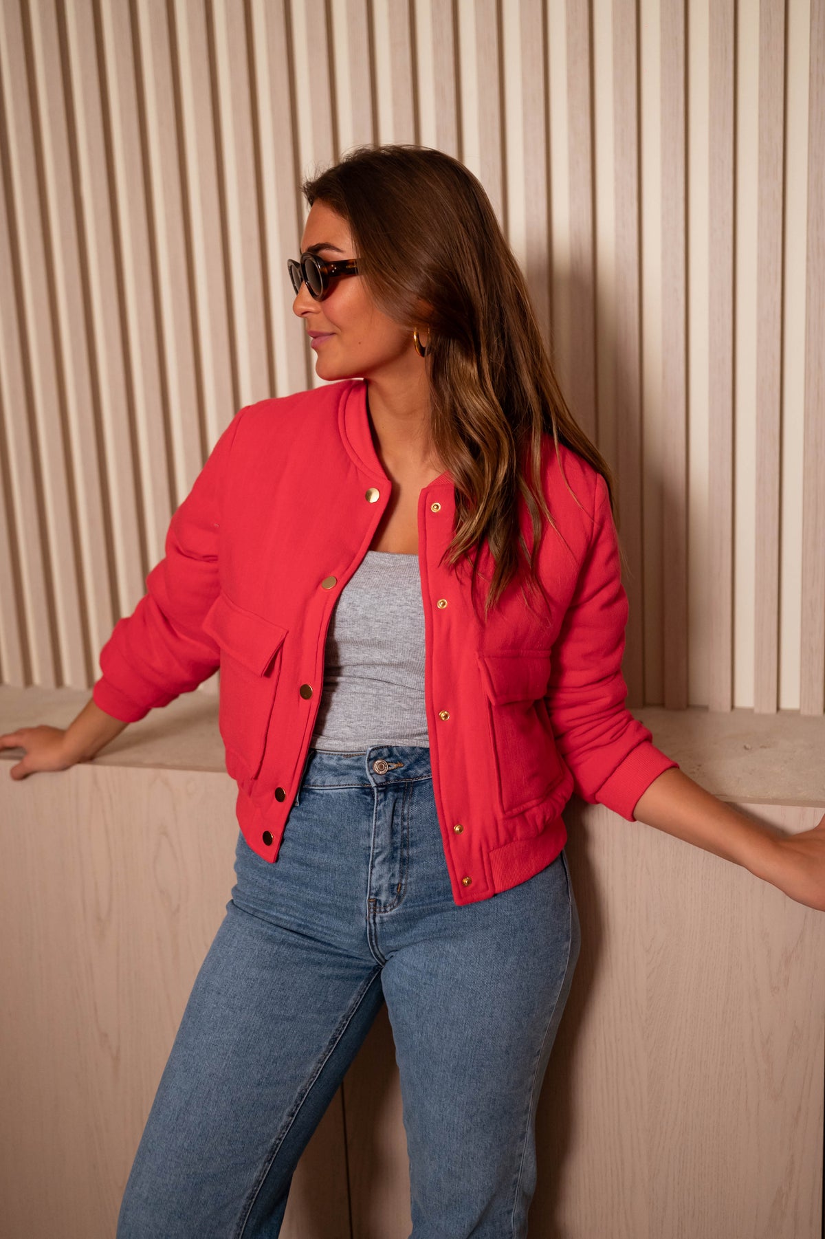 Bomber Angelina - rouge