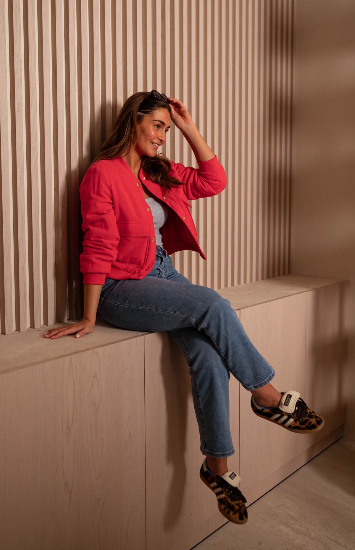 Bomber Angelina - rouge