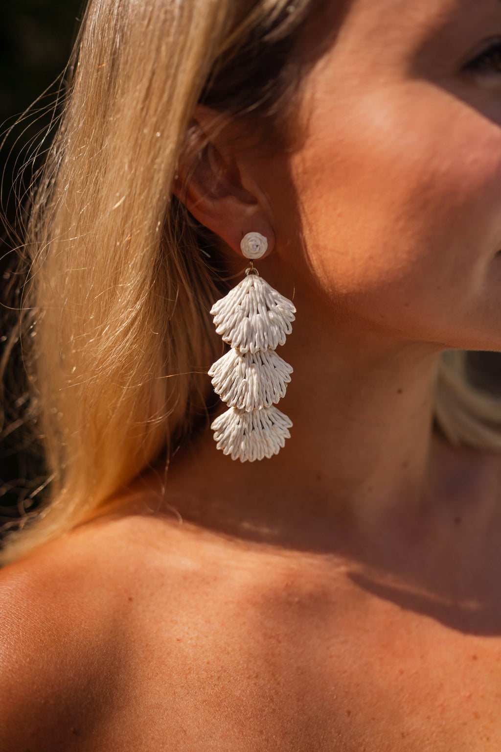 Boucles d’oreilles Essa - écrues