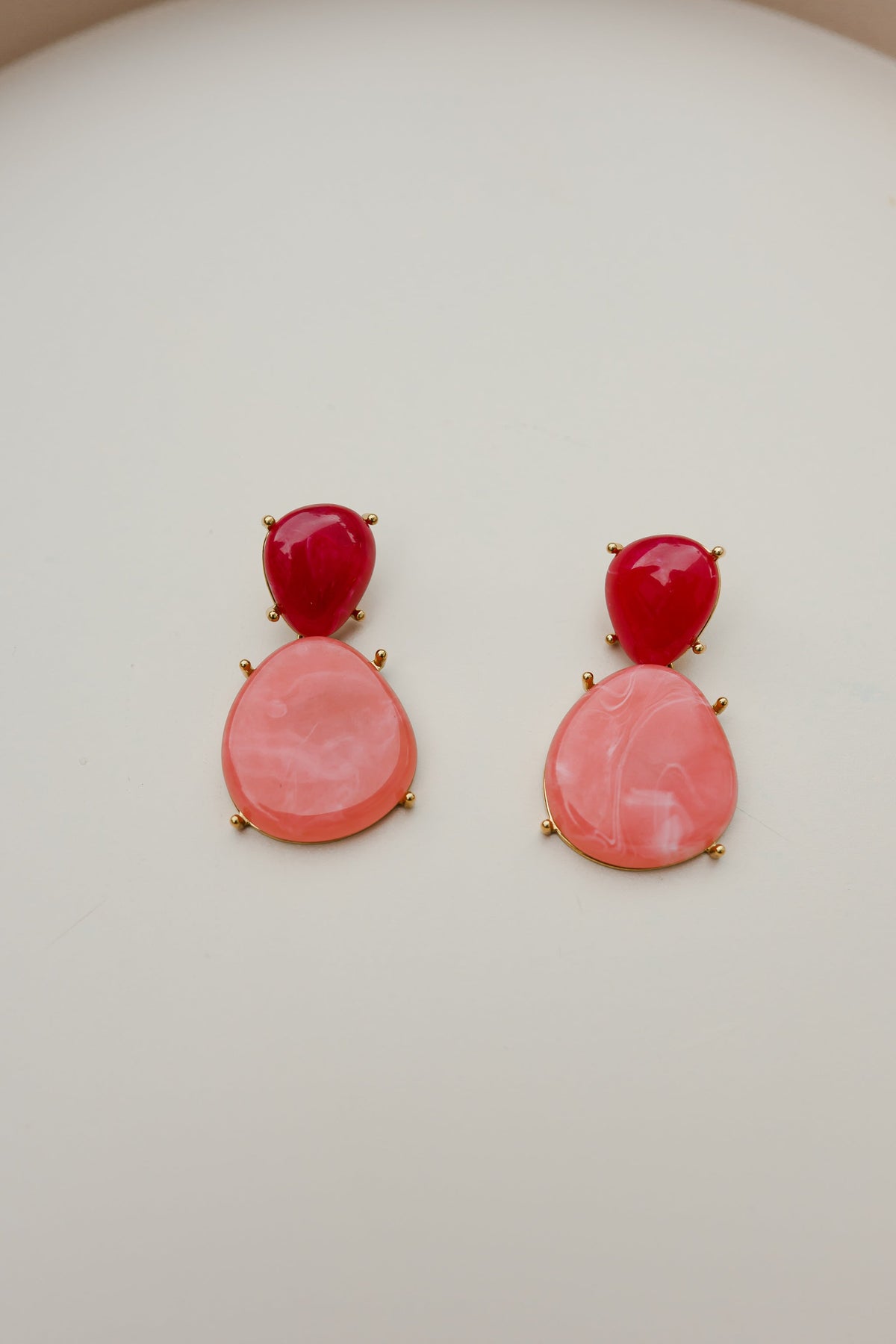 Boucles d'oreilles Jila - rose
