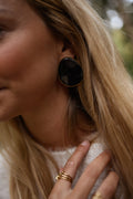 Boucles d’oreilles Louhane - noires