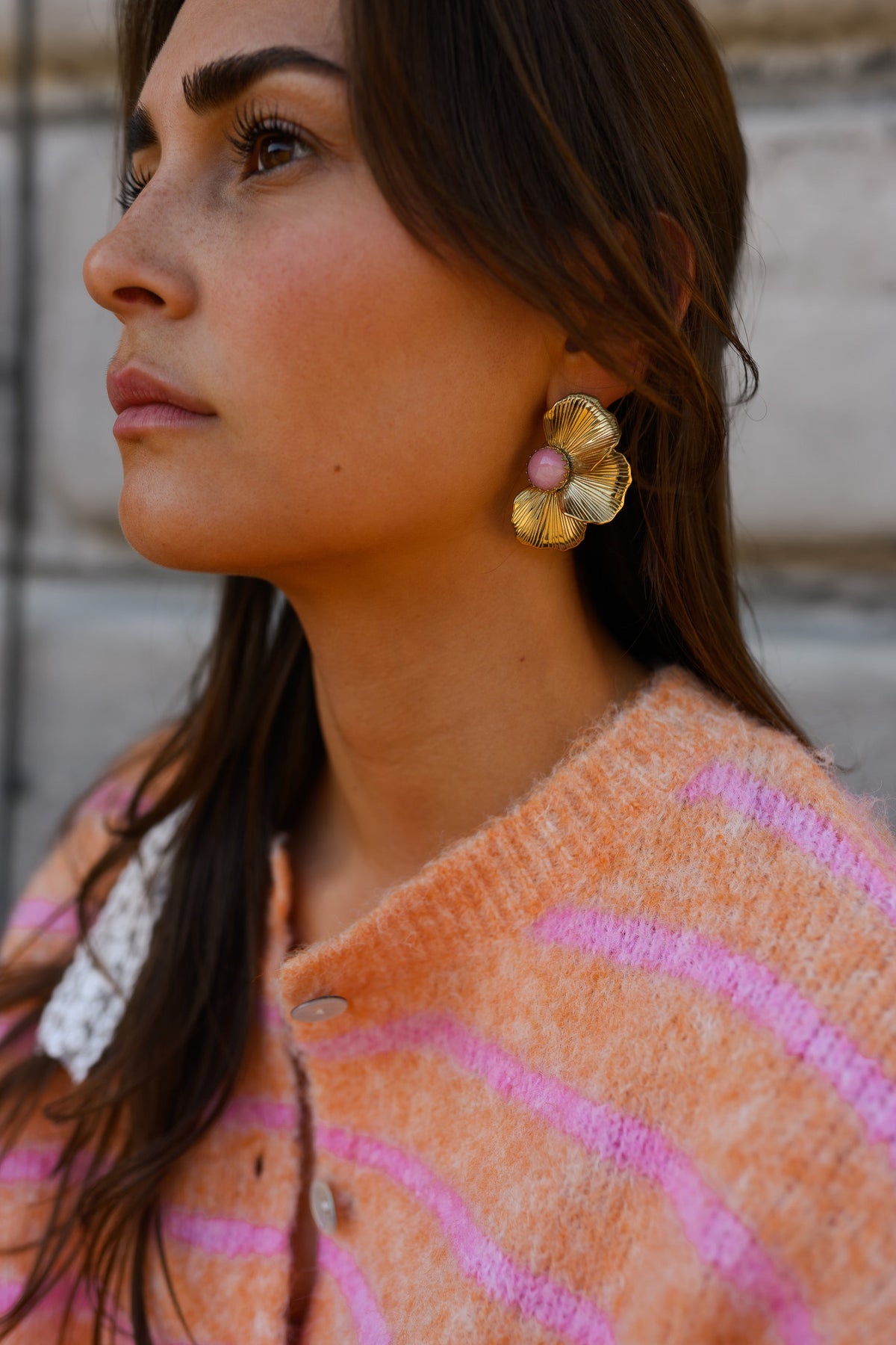 Boucles d'oreilles Mafou - dorées