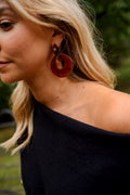 Boucles d’oreilles Zia - brunes
