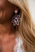 Boucles d’oreilles Anik - rose