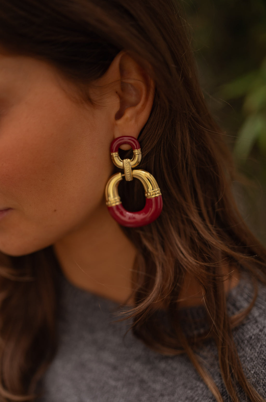 Boucles d’oreilles Fexi - bordeaux