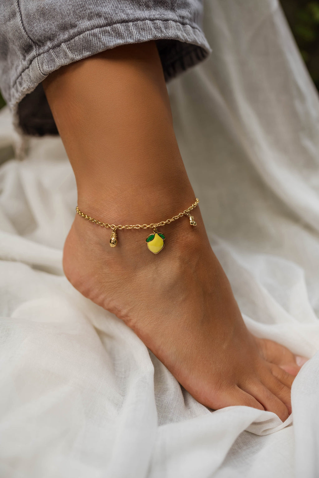 Bracelet de cheville Frola - doré