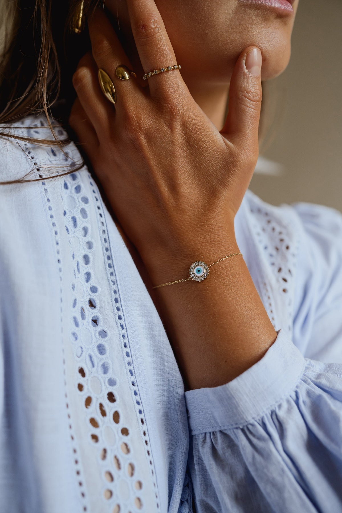 Bracelet Oeil - doré