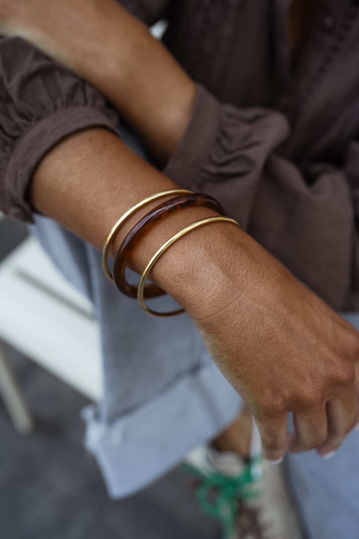 Bracelets Laria - bruns et dorés