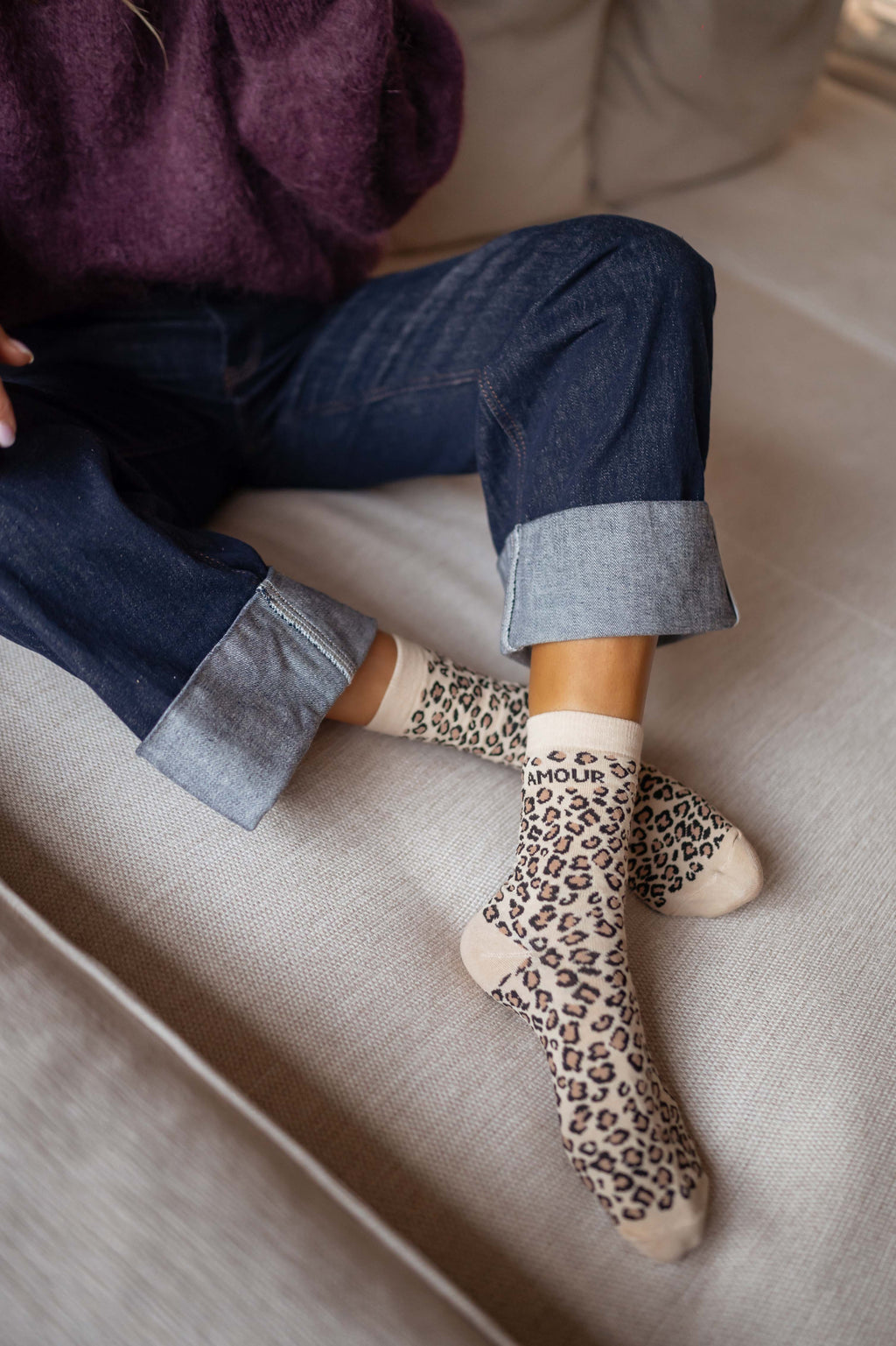 Chaussettes Baka - léopard