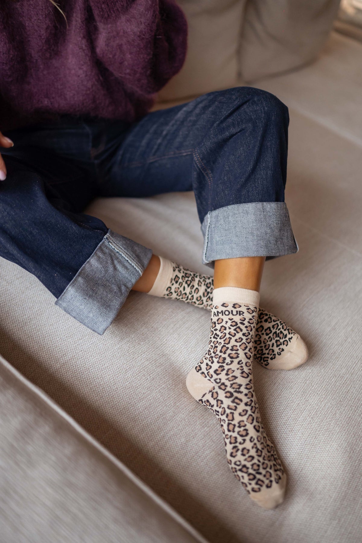 Chaussettes Baka - léopard