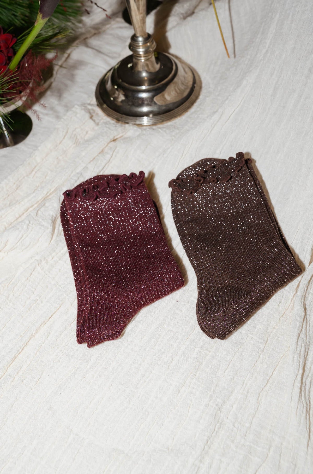 Chaussettes Mily - brunes