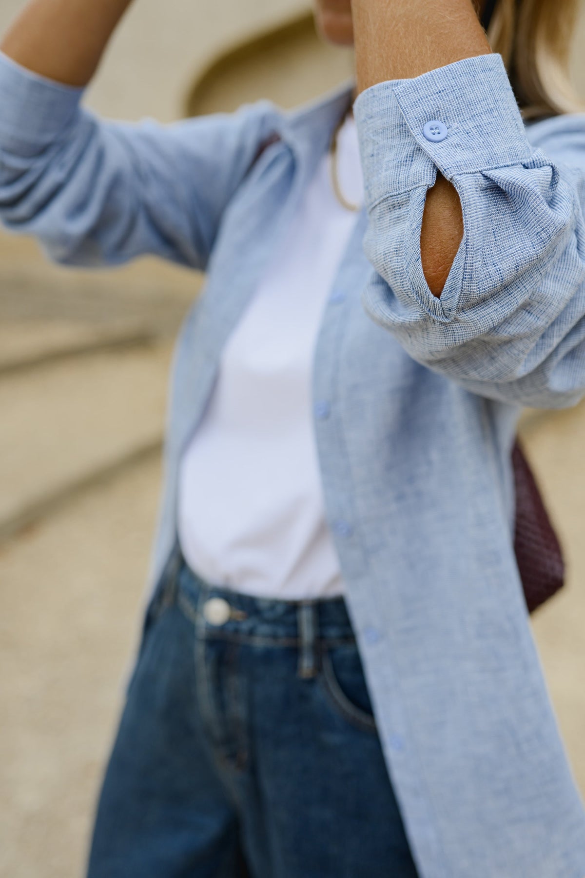 Chemise Adèle - bleue