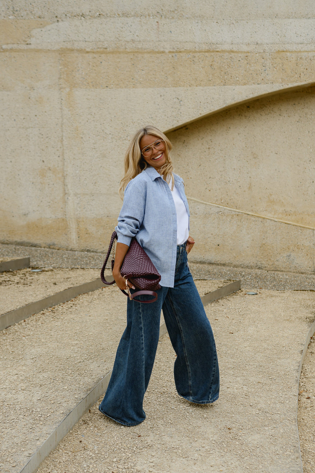 Chemise Adèle - bleue