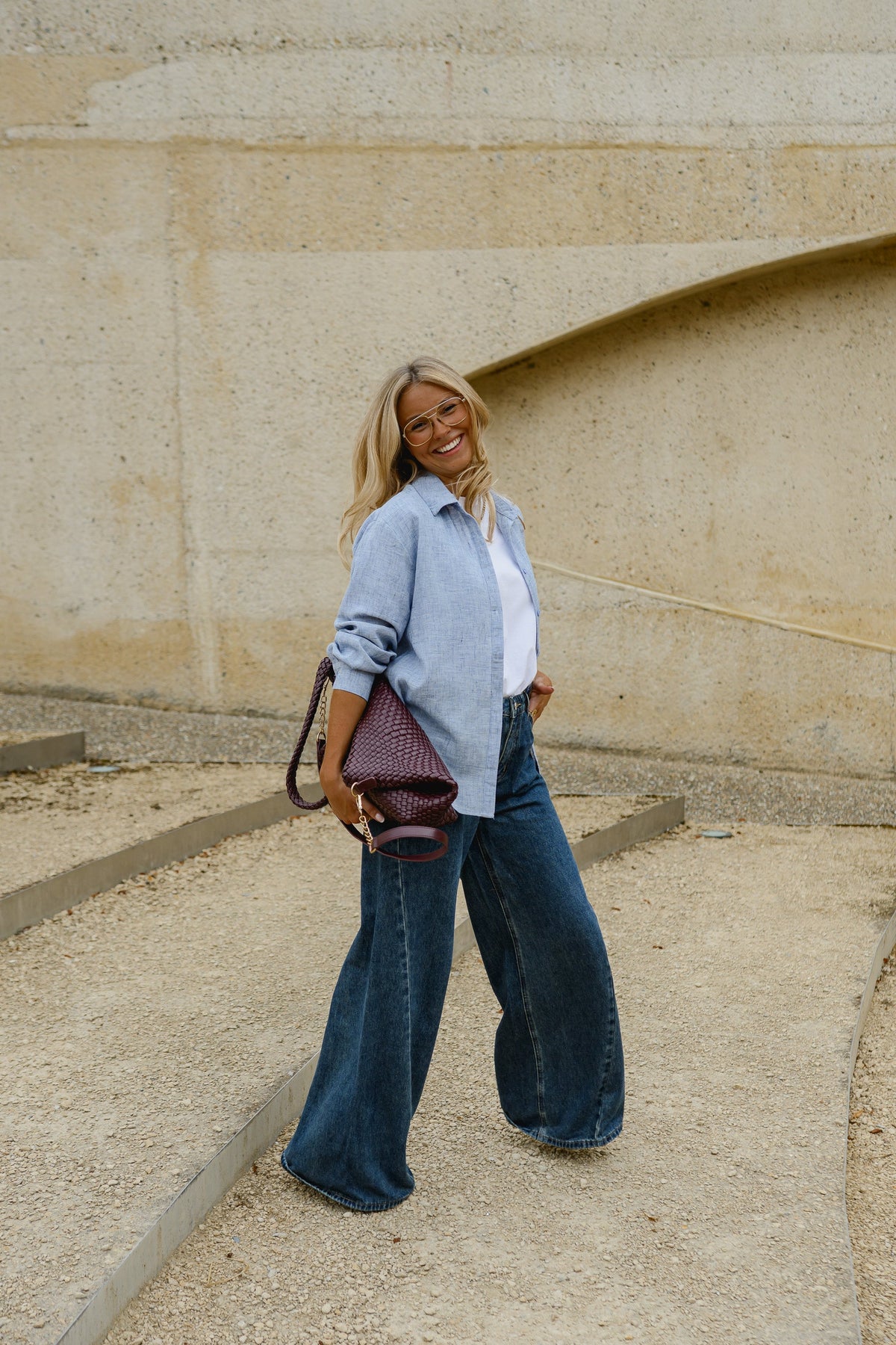 Chemise Adèle - bleue