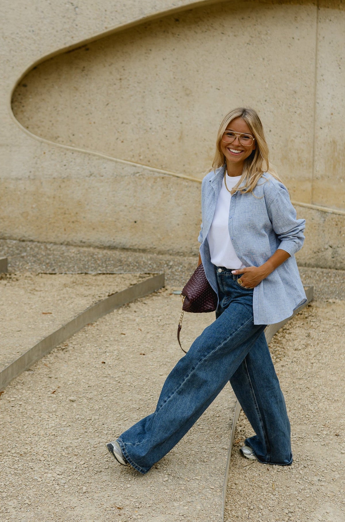 Chemise Adèle - bleue