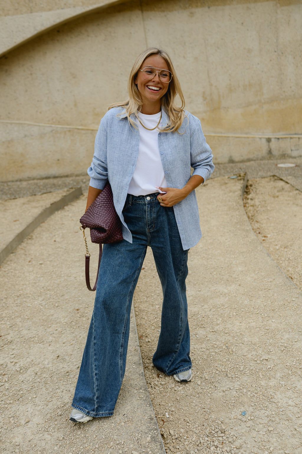 Chemise Adèle - bleue