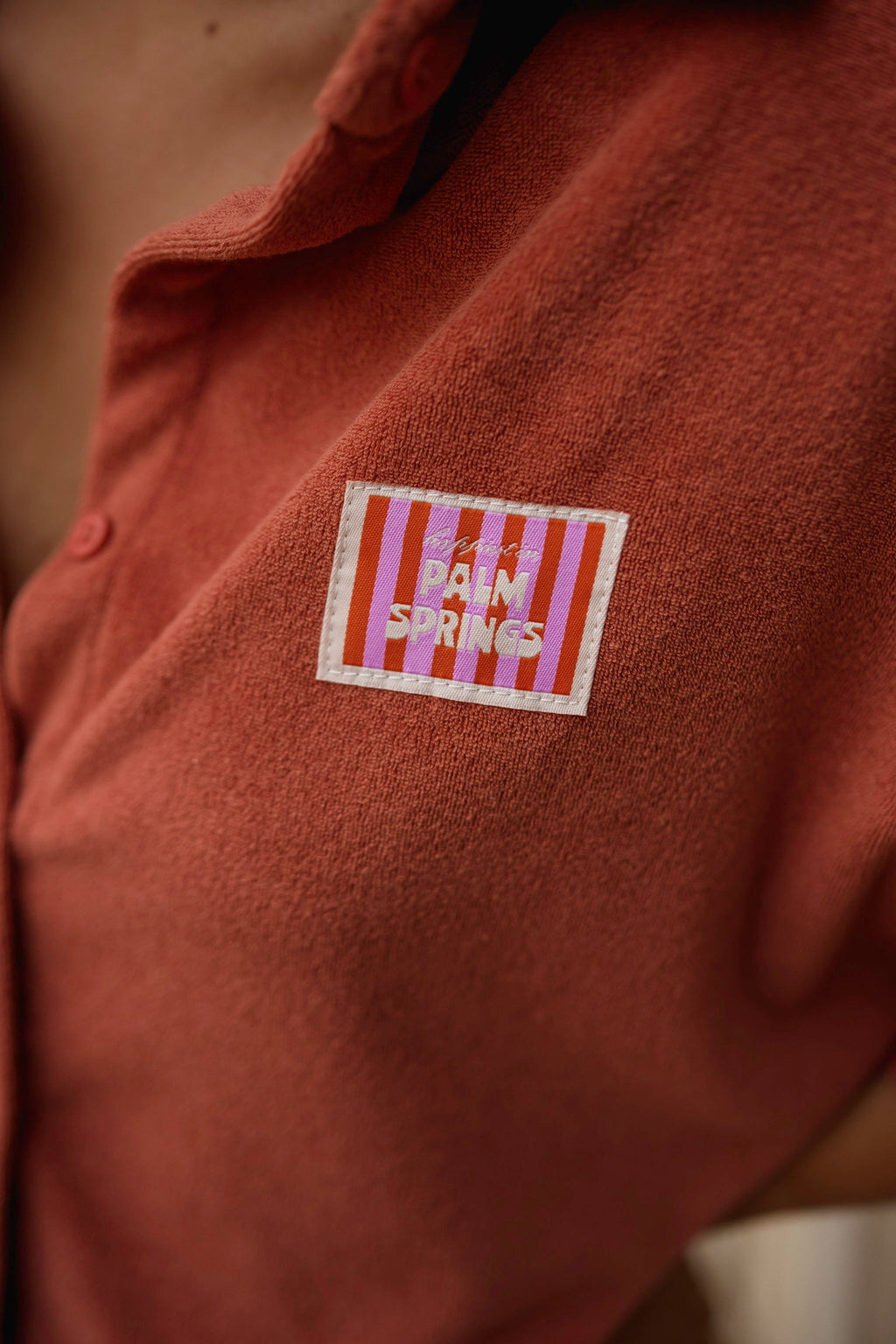 Chemise Anza - terracotta en éponge