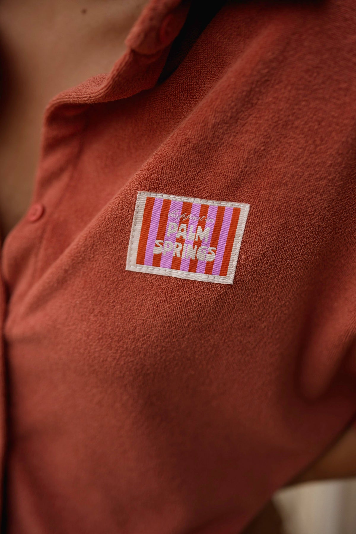 Chemise Anza - terracotta en éponge