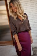 Chemise Britte - chocolat