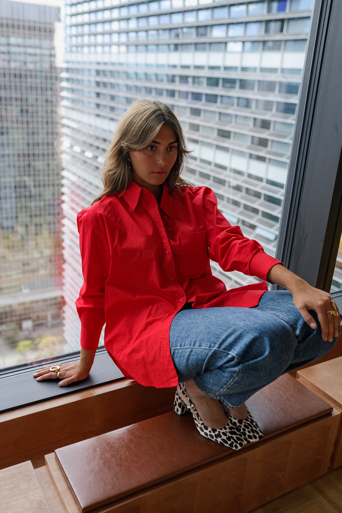 Chemise Cilli création - rouge