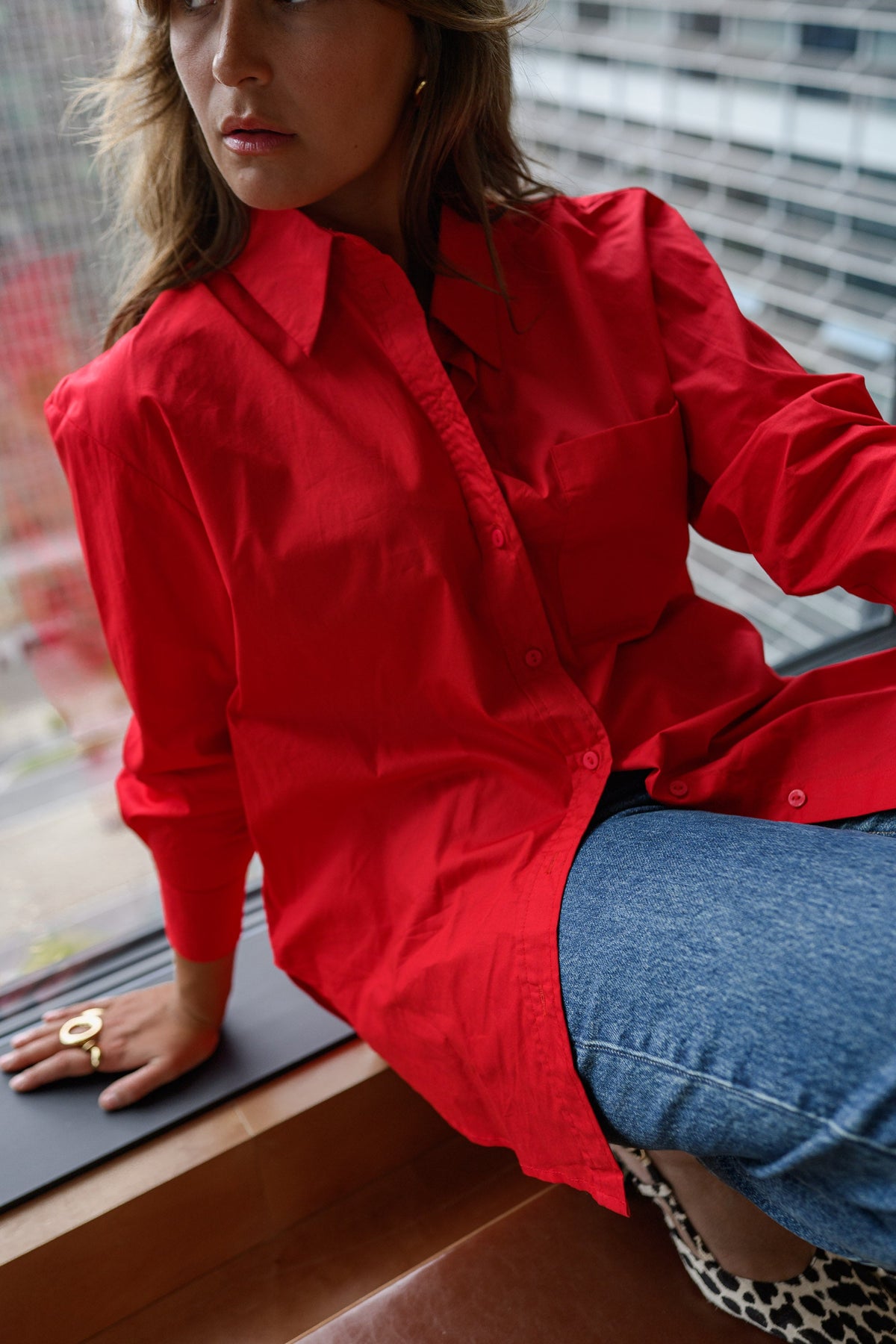 Chemise Cilli création - rouge