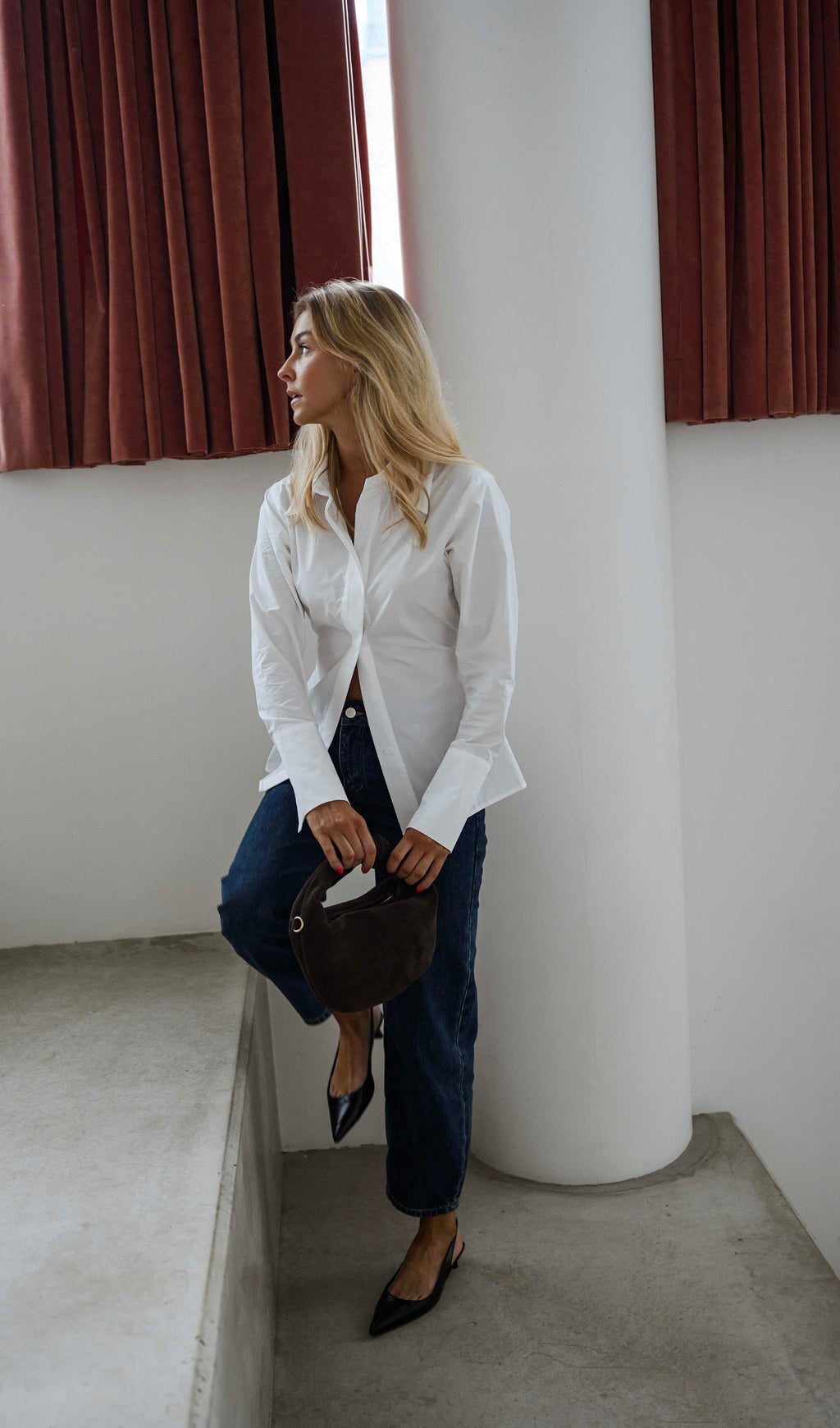 Chemise Evolene - blanche