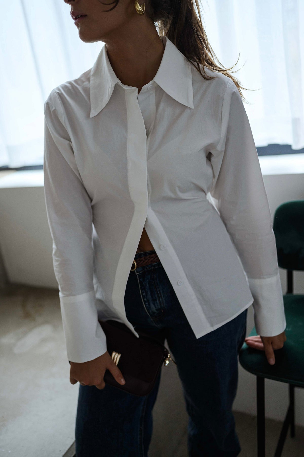 Chemise Evolene - blanche