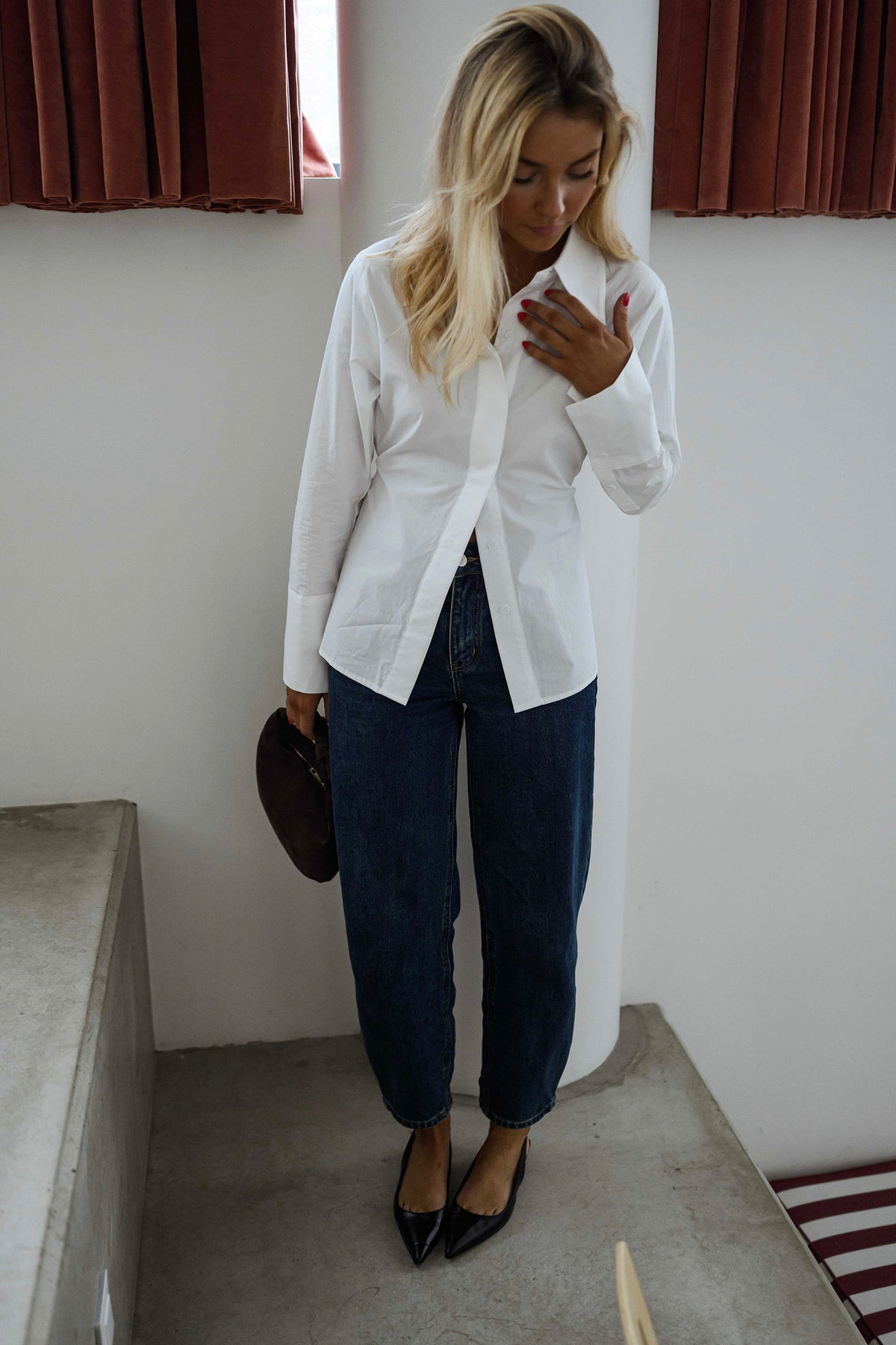 Chemise Evolene - blanche