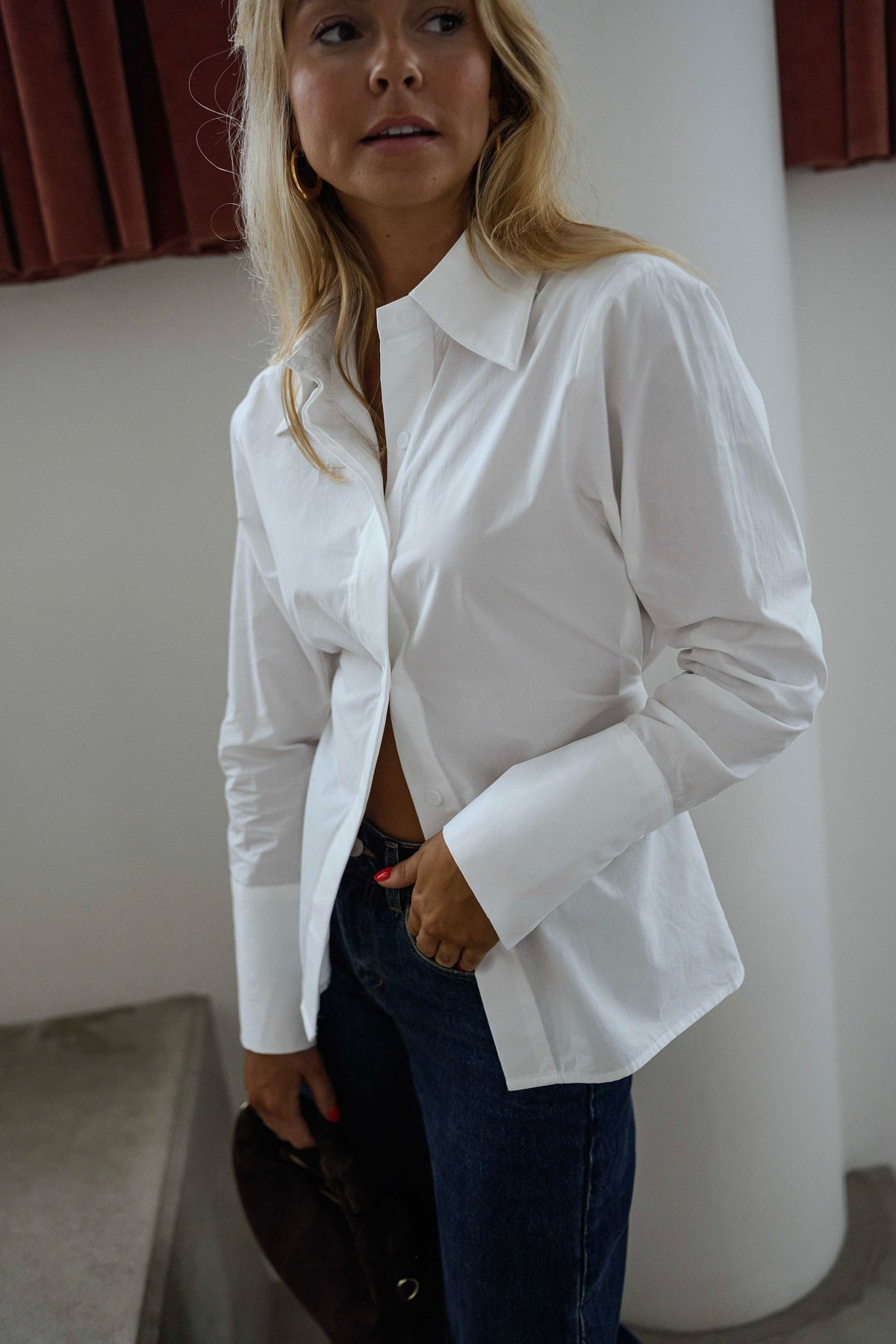 Chemise Evolene - blanche