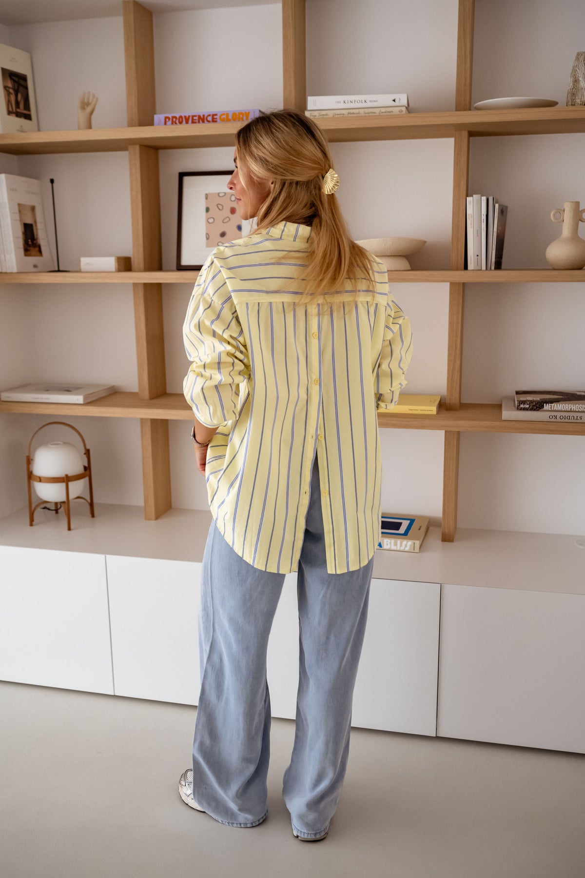 Chemise Happy - jaune à lignes