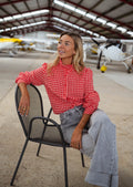 Chemise Lili - rouge et orange