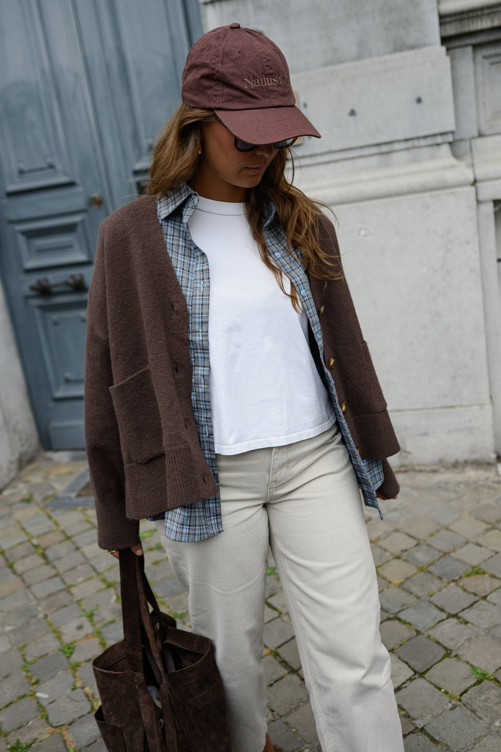 Chemise Mabel - bleue à carreaux