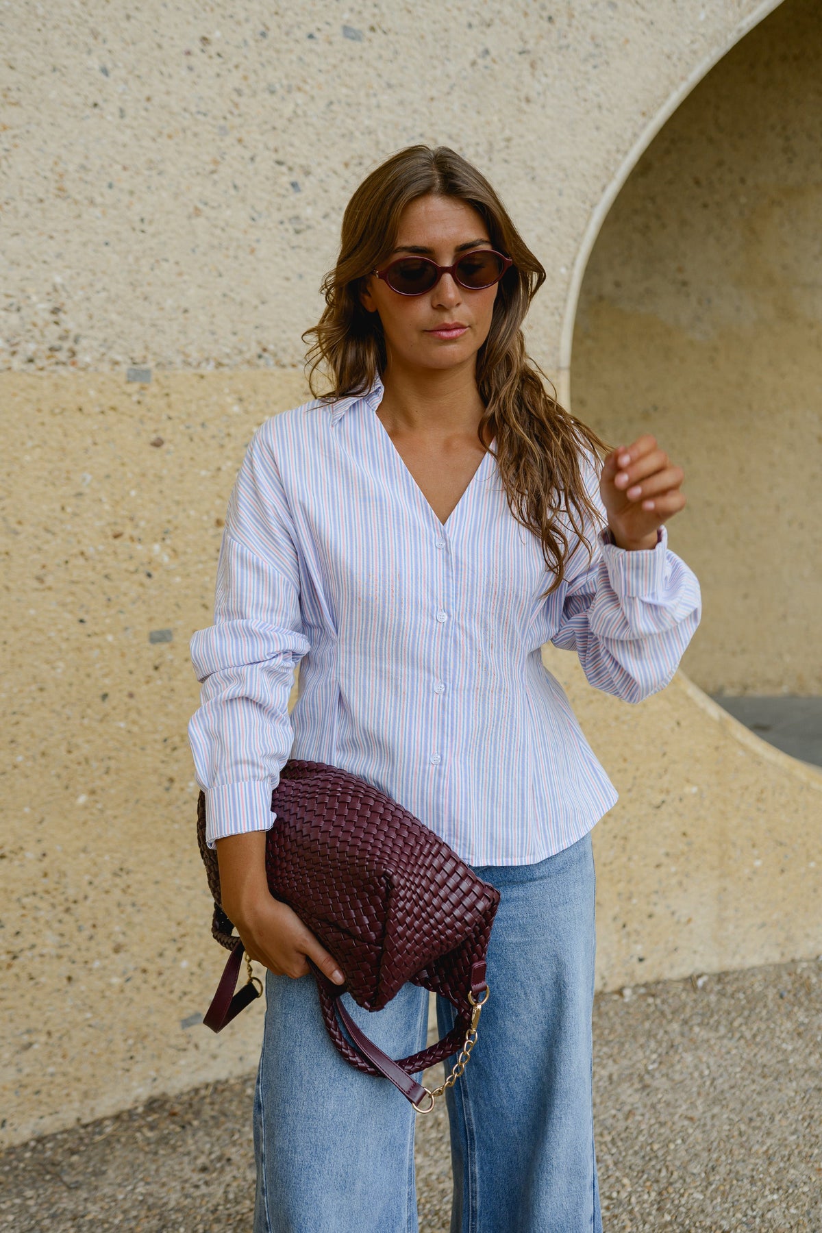 Chemise Marine - rose et bleue