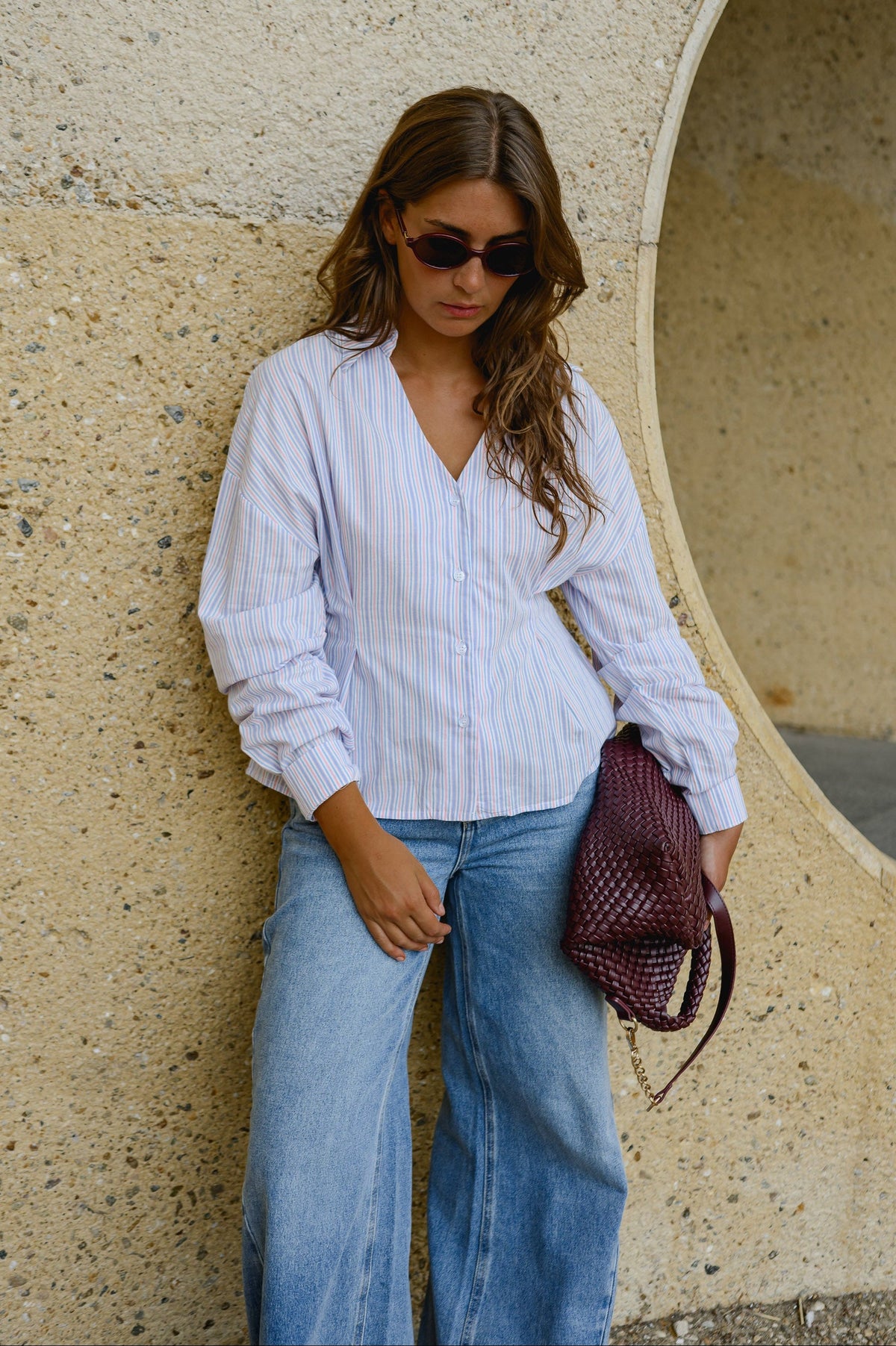 Chemise Marine - rose et bleue
