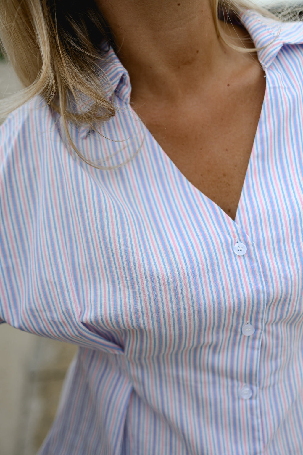 Chemise Marine - rose et bleue