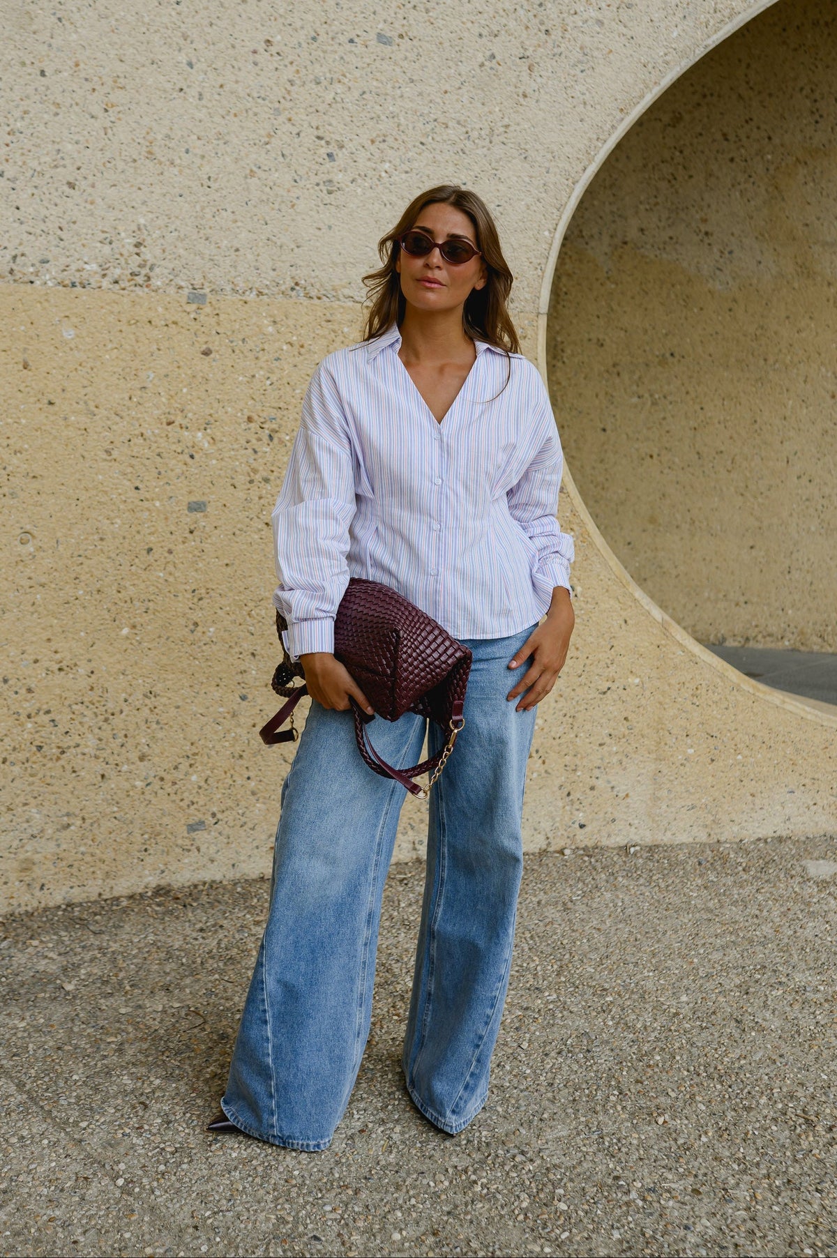 Chemise Marine - rose et bleue