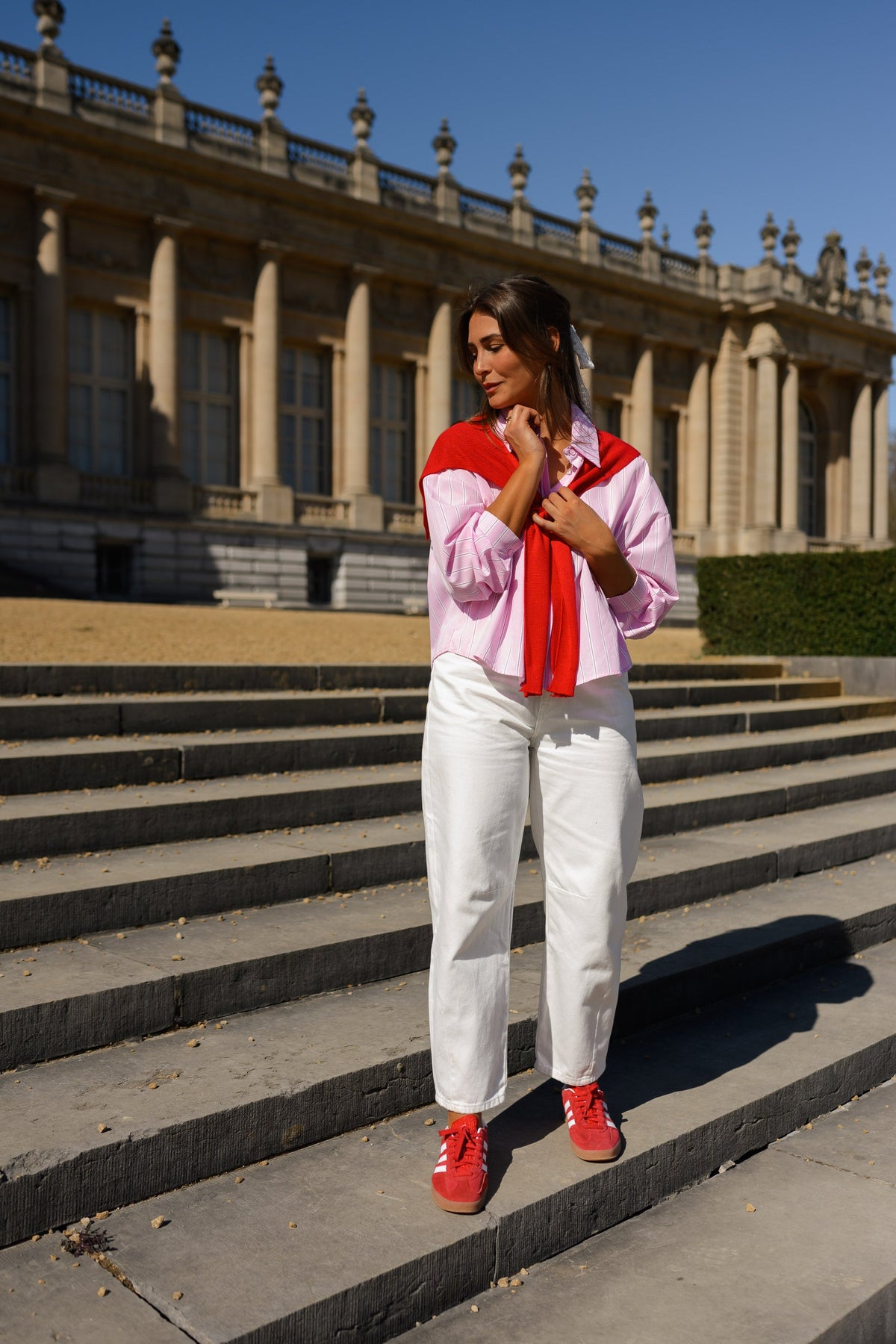 Chemise Robbie - rose à lignes