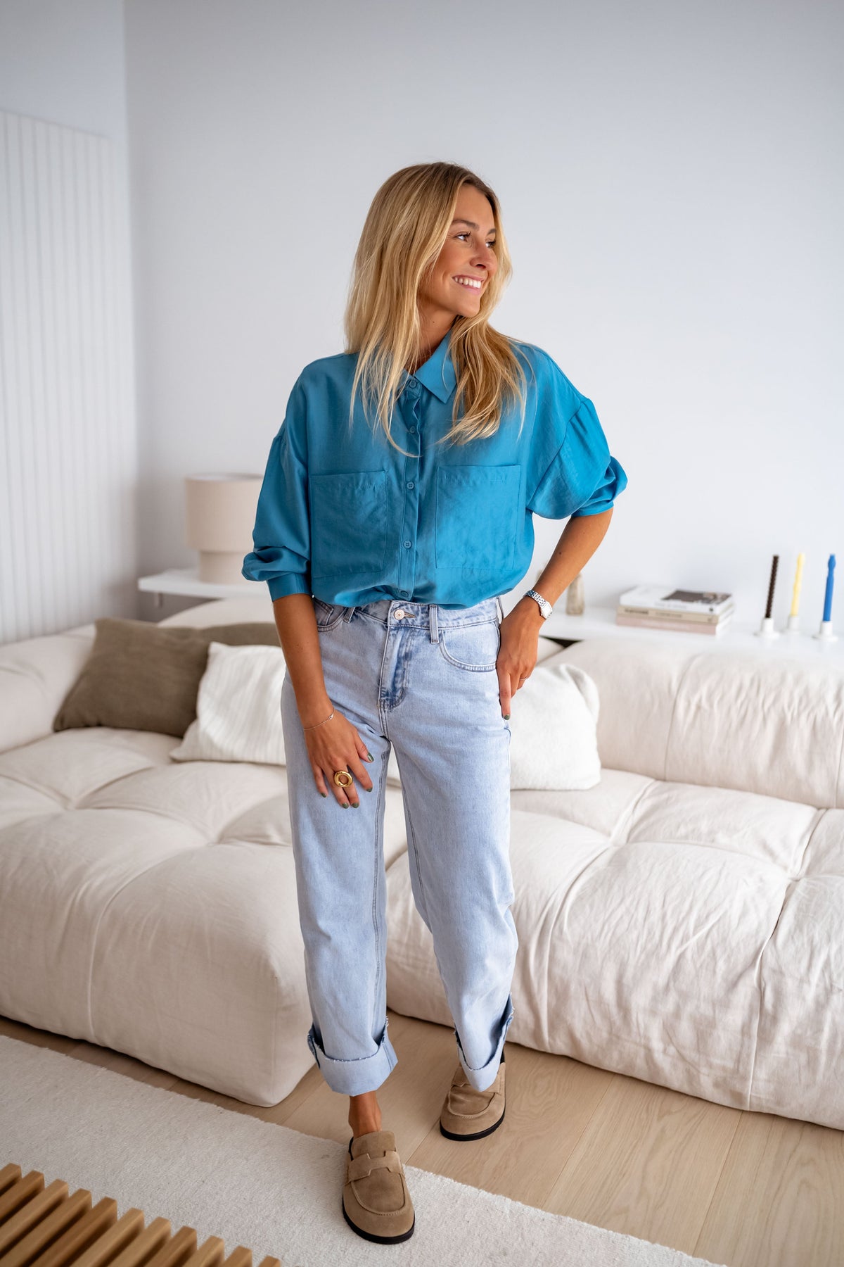 Chemise Taiba - bleue