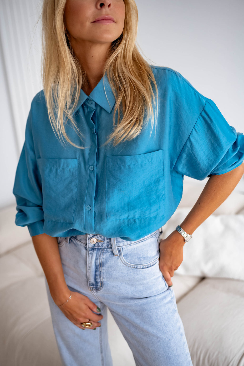 Chemise Taiba - bleue