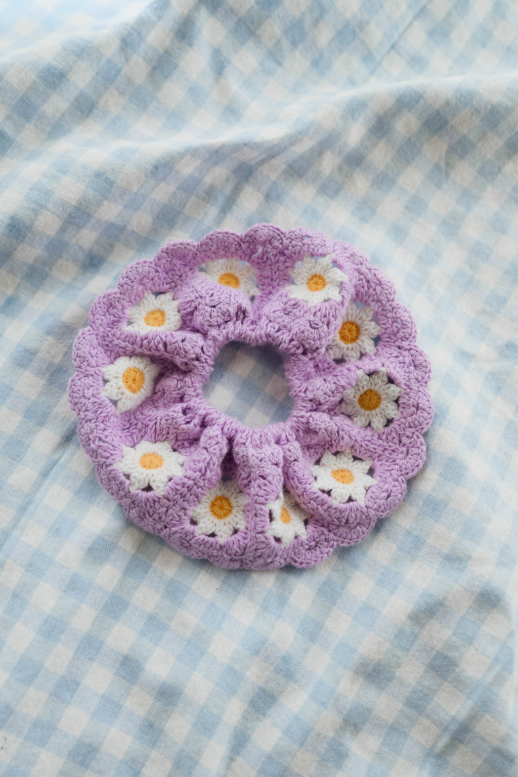 Chouchou Davy - lilas en crochet
