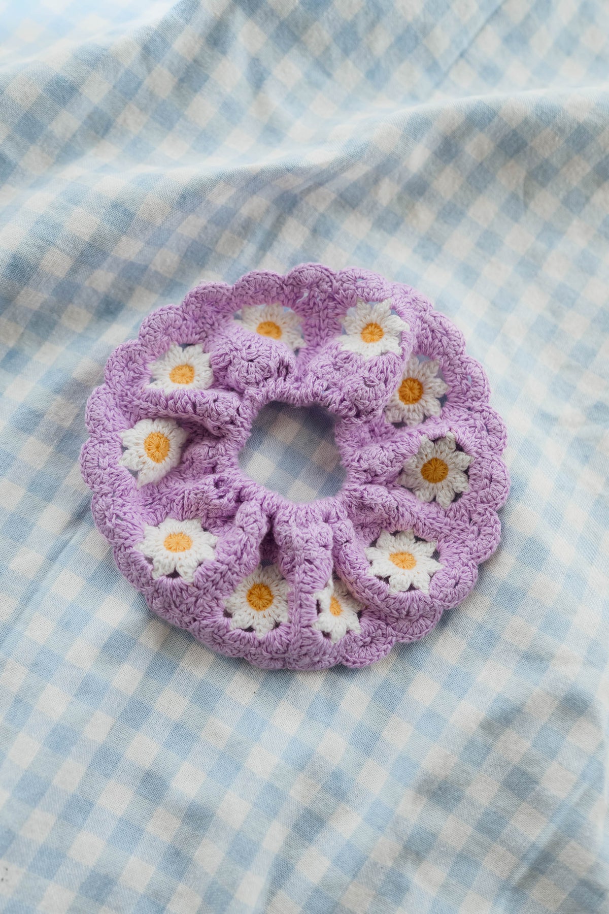 Chouchou Davy - lilas en crochet