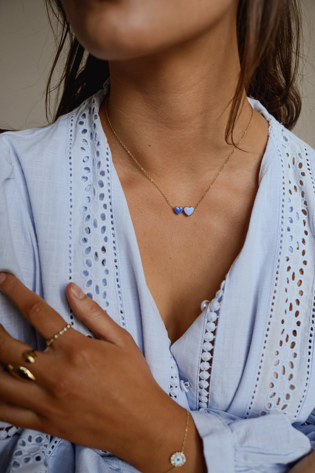 Collier Cheri - bleu