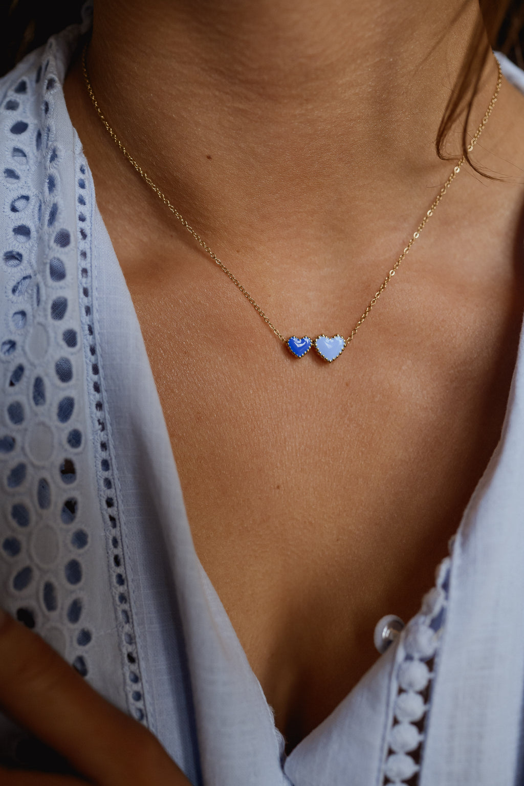 Collier Cheri - bleu