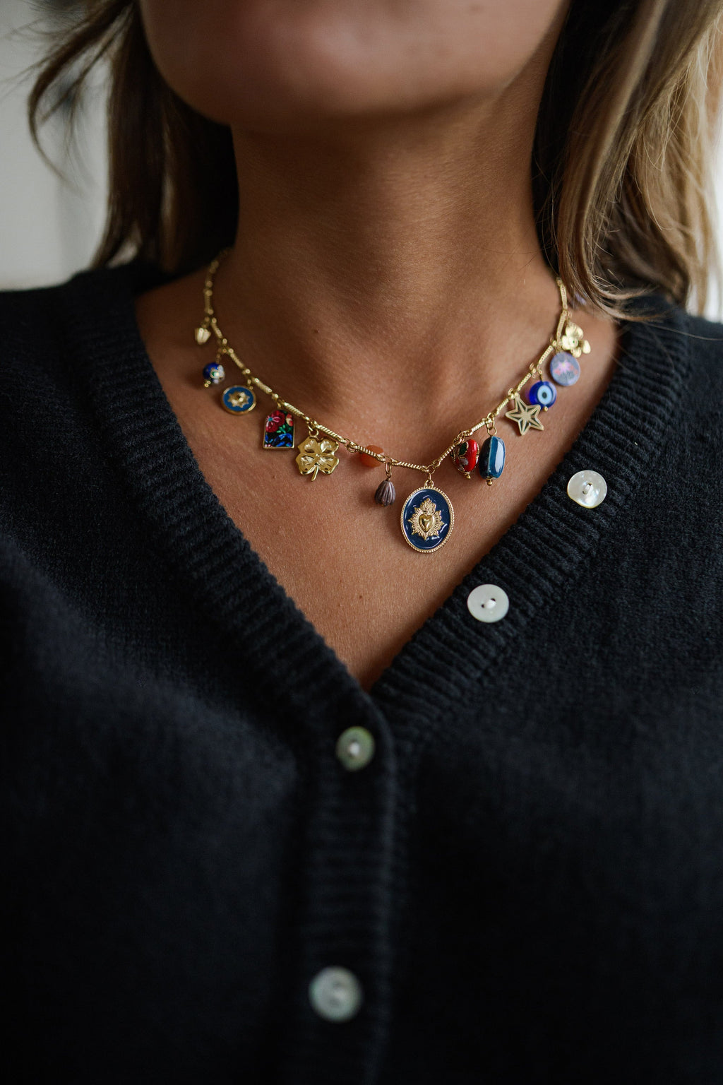 Collier Hazel - doré