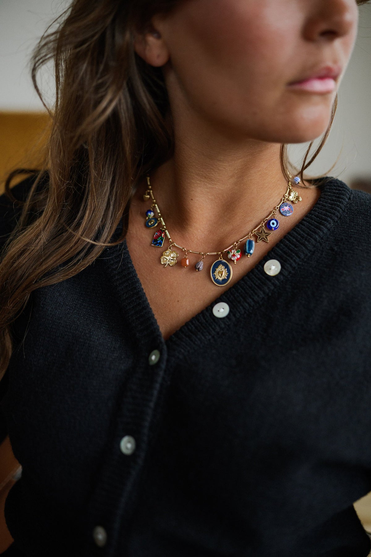 Collier Hazel - doré