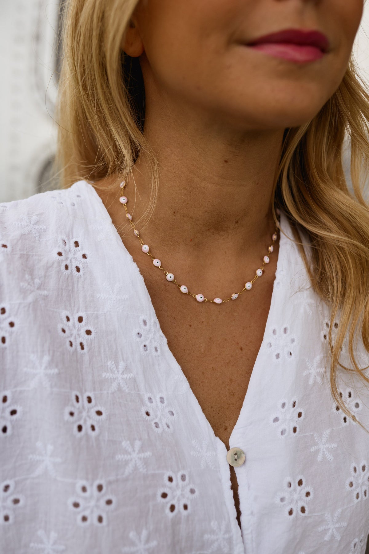 Collier Sasou - rose