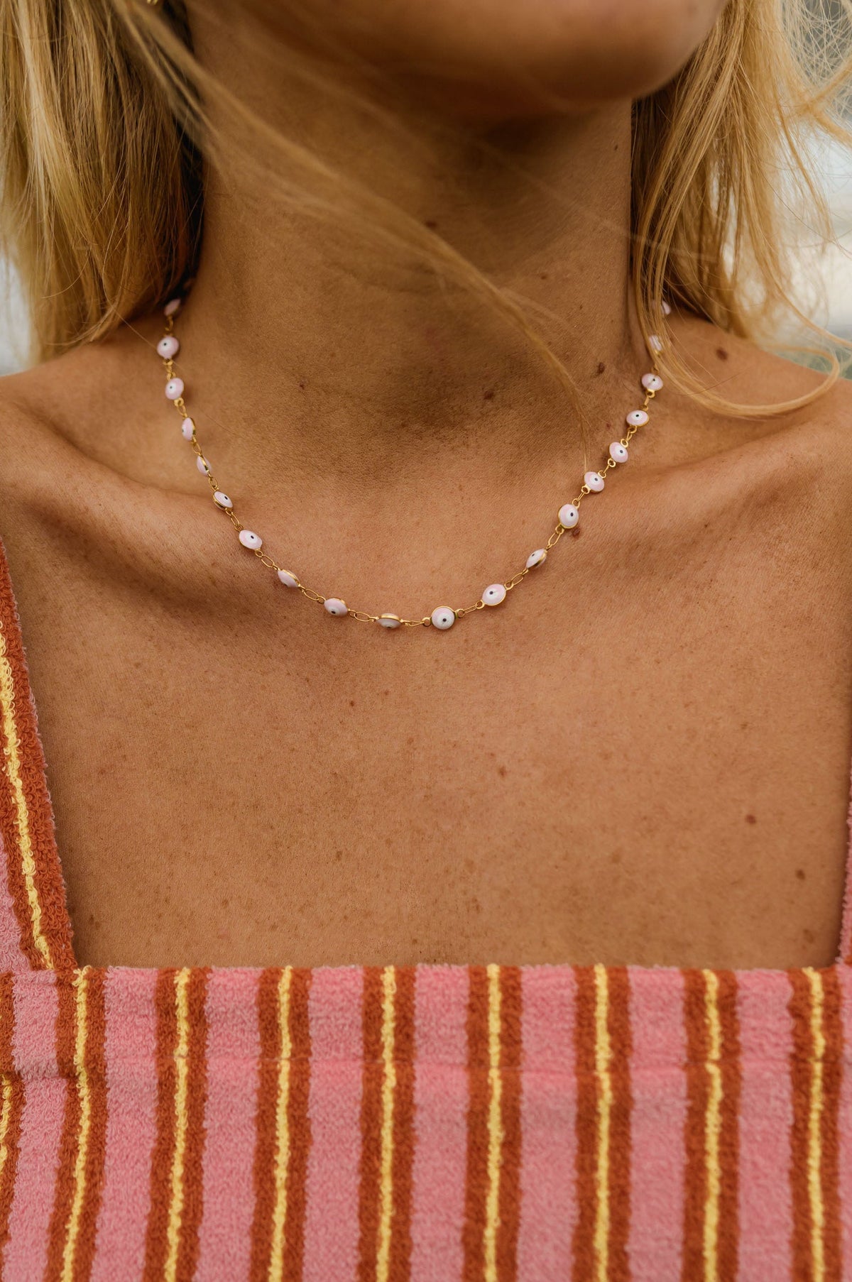 Collier Sasou - rose