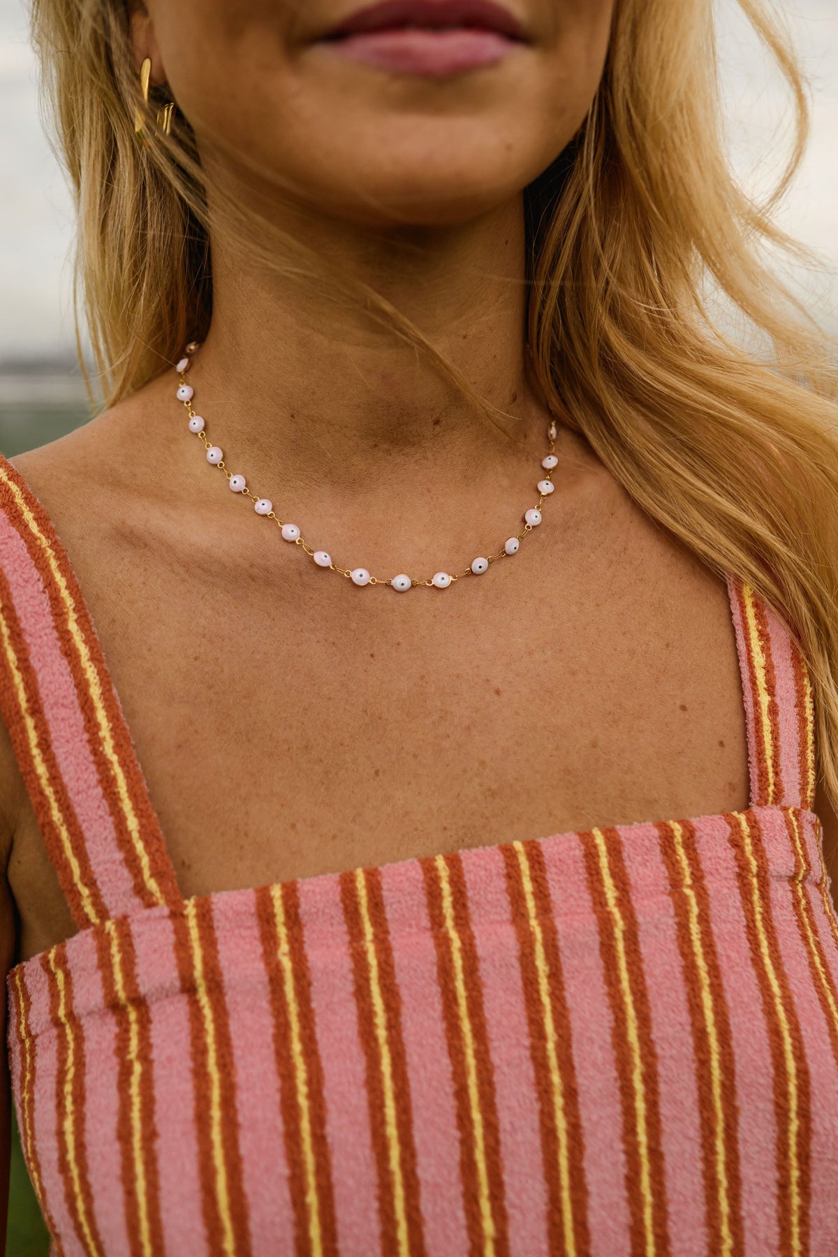Collier Sasou - rose