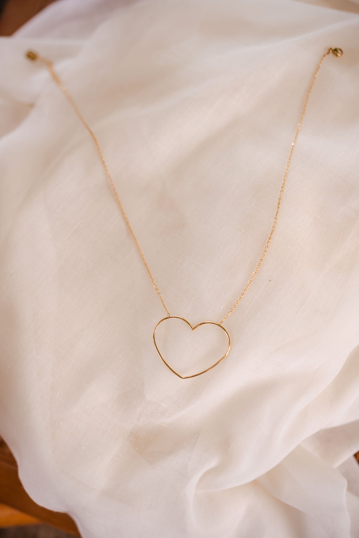 Collier coeur - doré
