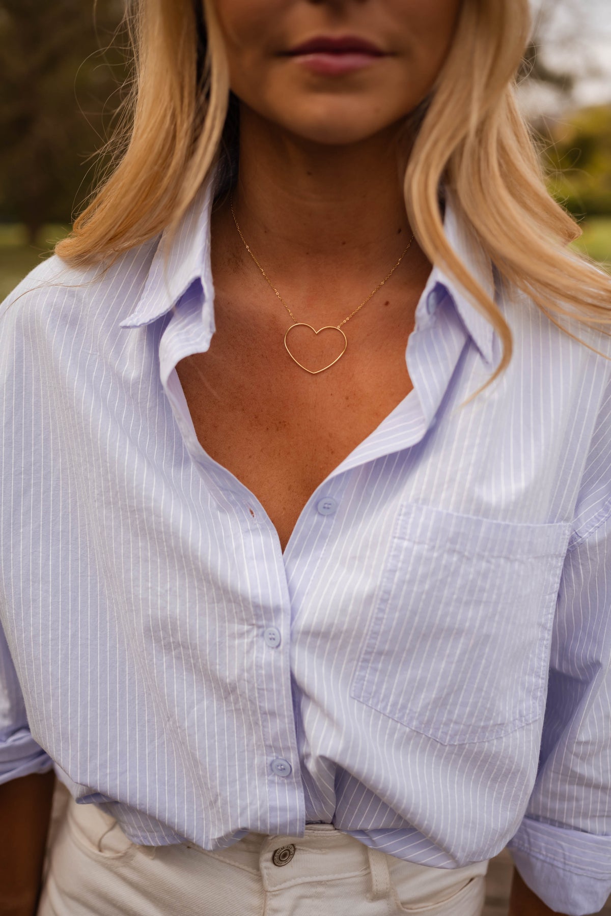 Collier coeur - doré